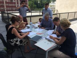 Einzug der WogenautInnen in der Manegg