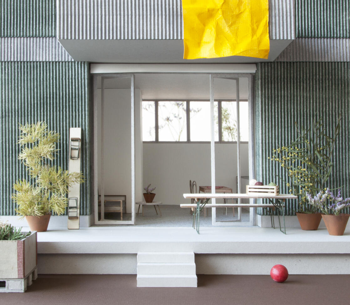 Zugang Wohnung vom Innenhof Modell Conen Sigl