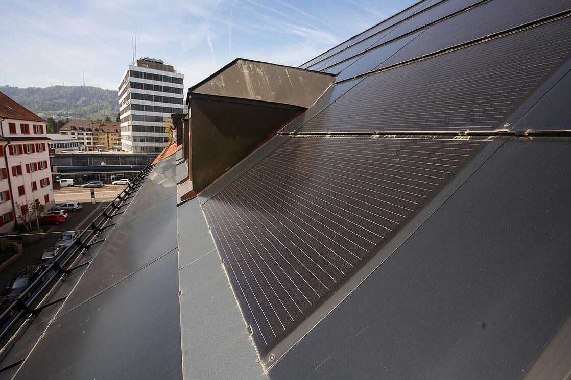 Dachfläche zur Stromerzeugung
