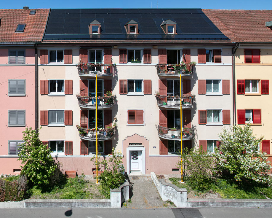Liegenschaft Denzlerstrasse 36 mit Photovoltaikanlage